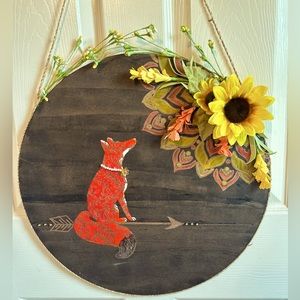 Hand painted wall or door hanger :) 18”